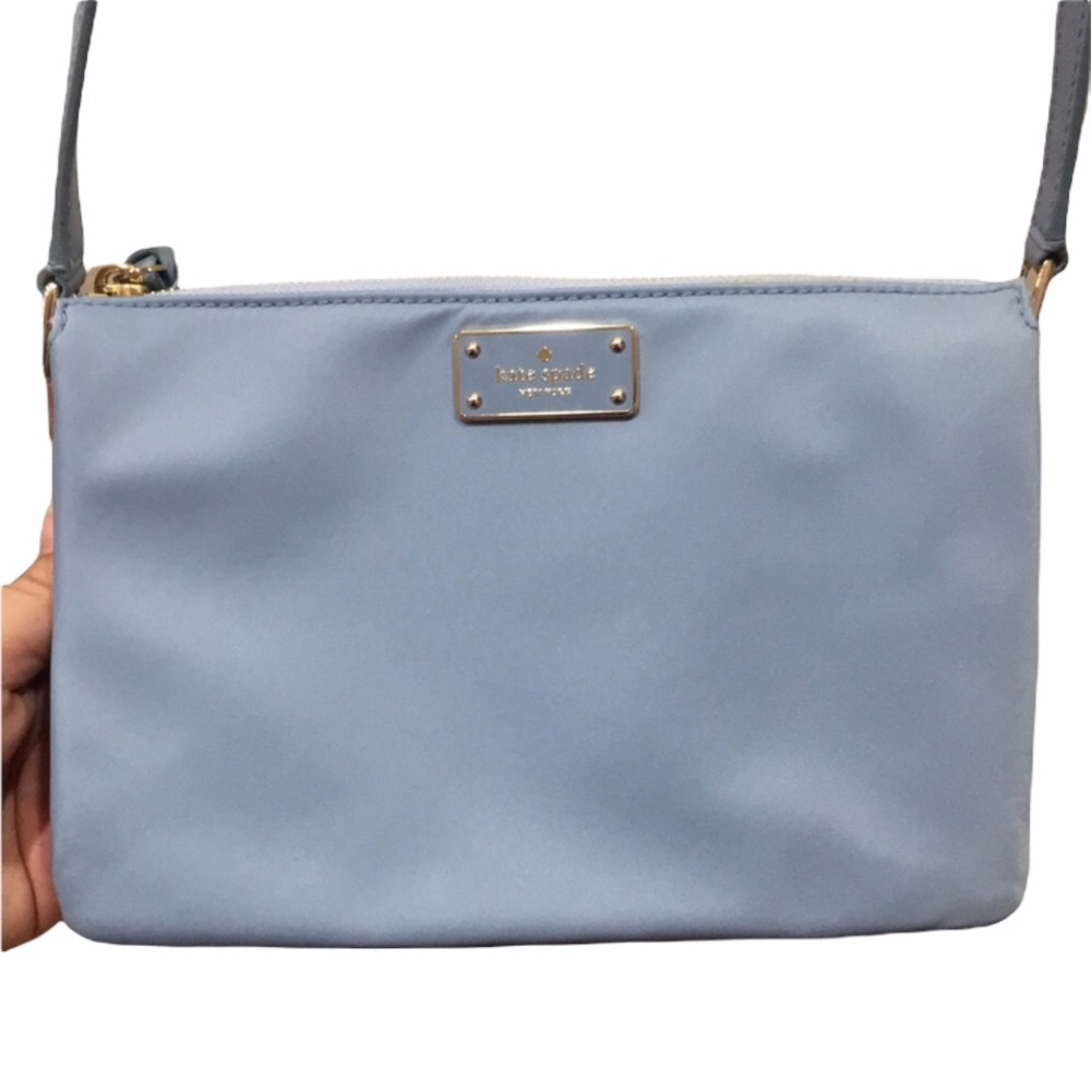 Kate Spade Blue Nylon Crossbody Purse Bag